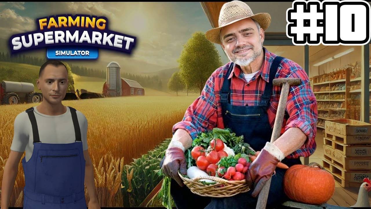 НАНЯЛ СОТРУДНИКА | СИМУЛЯТОР ФЕРМЫ  Farming & Supermarket Simulator #10