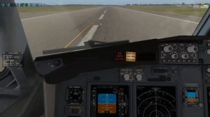Посадка на боинг 737-800 в x-plane11.