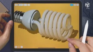 Моделирование спиральной лампочки 💡 _ Shapr3D