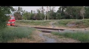 2ТЭ25Км - 0130, пассажирский поезд Пермь - Симферополь.
