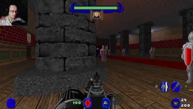 Brutal Wolfenstein 3D ▶ Hans Grosse. Первый Босс и первые проблемы! (I a смотреть онлайн