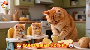 Заботливые котики спешат на помощь (55)