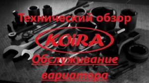 Обслуживание вариатора