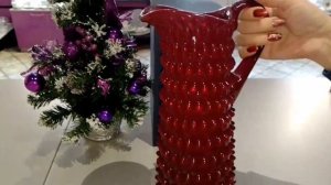 КУВШИН ДЛЯ ВОДЫ 1,2 Л KVETNA "КВЕТНА /ПОЛКА ДОТ /КРАСНЫЙ" / 199343