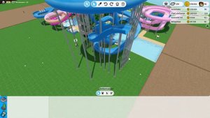 ПОСТРОИЛ МЕРТВУЮ ПЕТЛЮ В АКВАПАРКЕ! | waterpark world roblox |