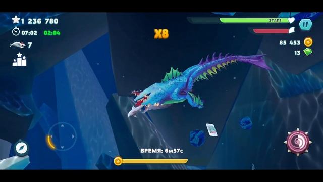 HUNGRY SHARK EVOLUTION(ANDROID) ПРОХОЖДЕНИЕ ЧАСТЬ 6 смотреть онлайн