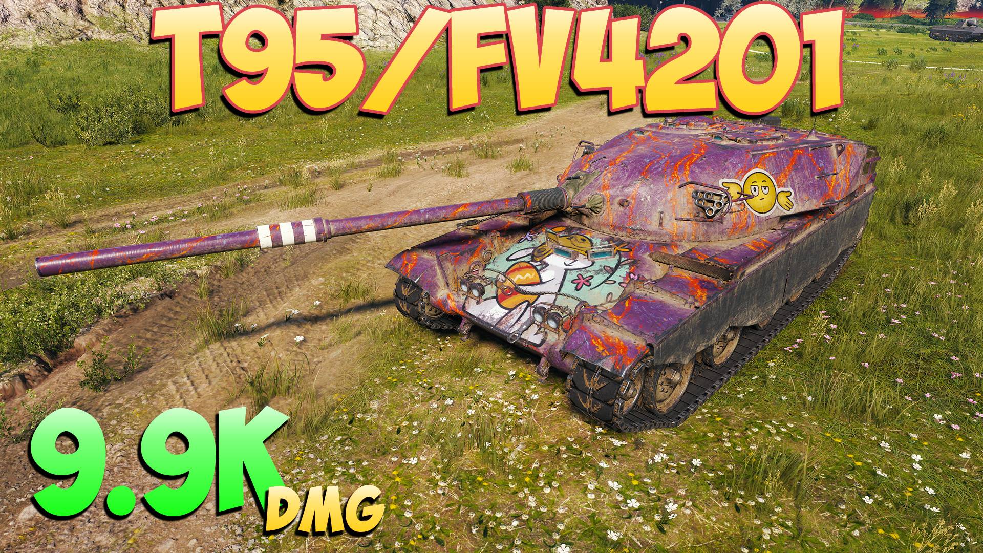 T95/FV4201 - 9 Фрагов 9.9K Урона - Счастливчик! - Мир Танков