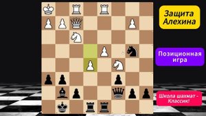 Позиционная игра - это путь к победе! Защита Алехина. Уроки по шахматам