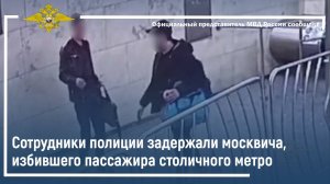 Сотрудники полиции задержали москвича, избившего пассажира столичного метро