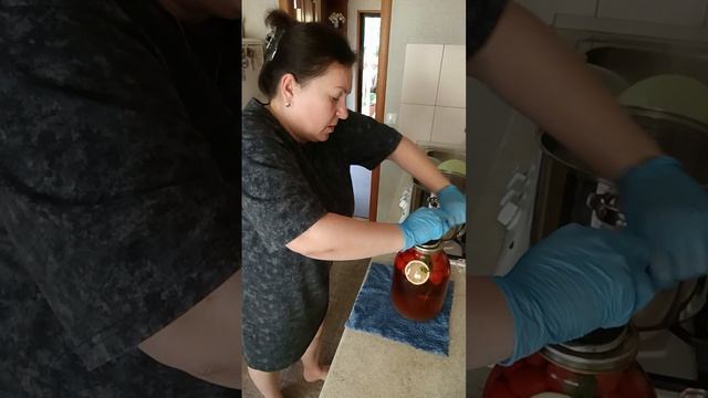 Первые баночки с компотом 🍋 🍓🌱