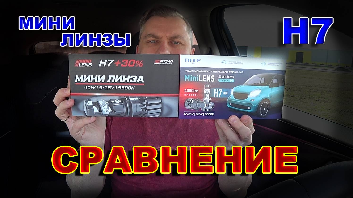 Мини Линзы Н7 Optima или MTF - Кто Светит Лучше ?
