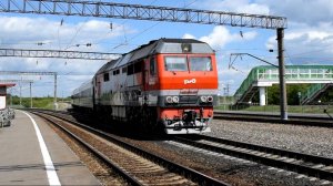 Электровоз ЭП1-146 и тепловоз ТЭП70БС-256