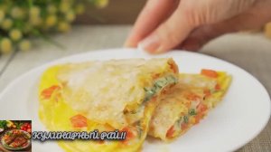 Яйца с помидорами завтрак по новому!Вкусно,быстро и просто!😋!