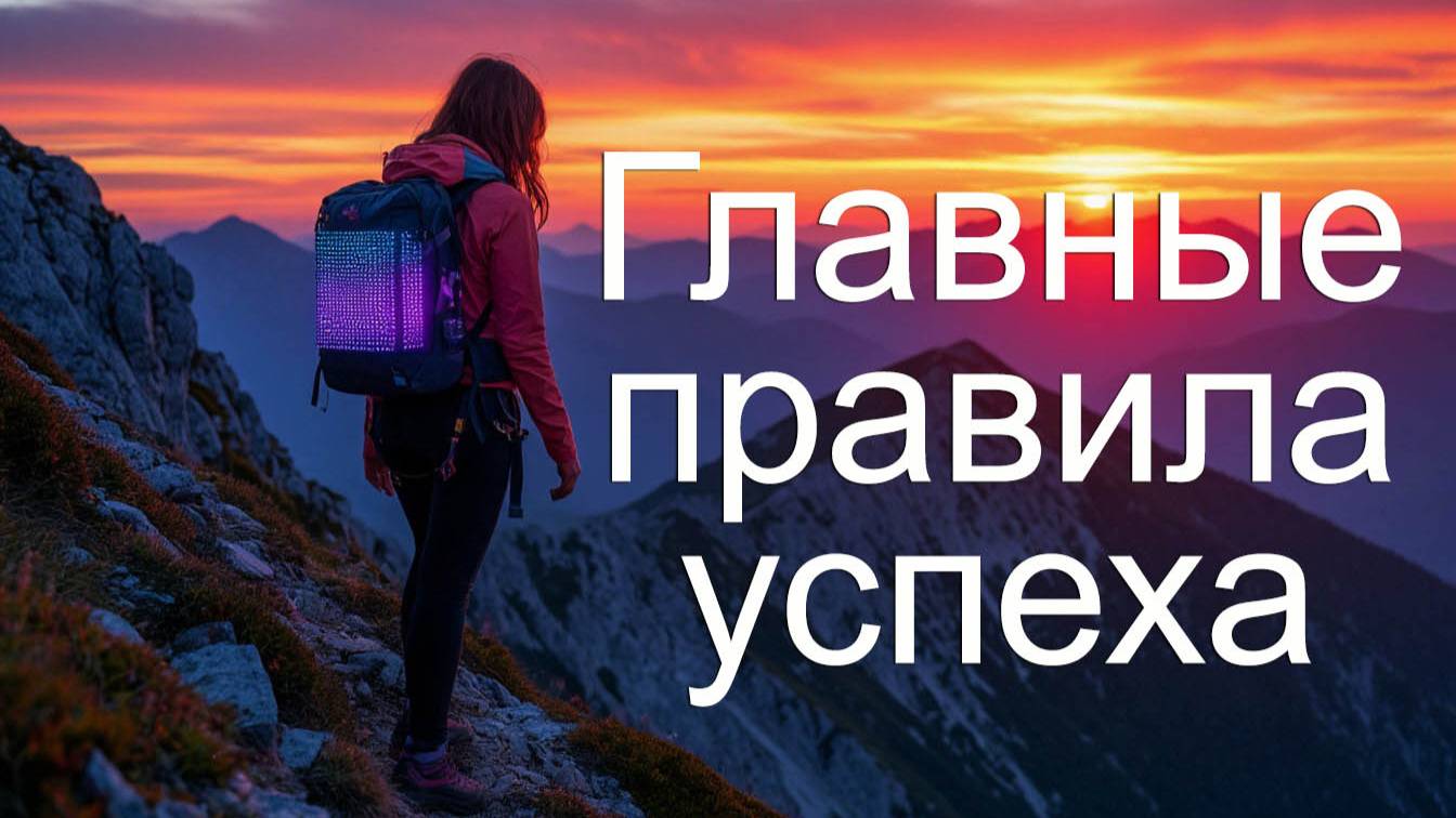 Главные правила успеха. Сильнейшая мотивация к делу!