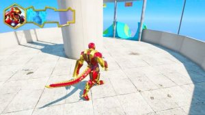 ПРОКАЧАЛ ЖЕЛЕЗНОГО ЧЕЛОВЕКА В ДИНОЗАВРА в ГТА 5 ОНЛАЙН