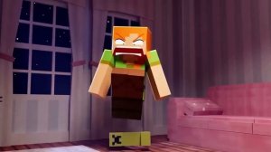 2 часть | ЗЛАЯ АЛЕКС ненавидит майнкрафт | Песня от ZAM - RU