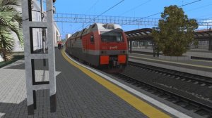 Движение поездов на вокзале Сочи | Trainz 22