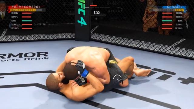 ХАБИБ НУРМАГОМЕДОВ VS ХАМЗАТ ЧИМАЕВ БОЙ  UFC
