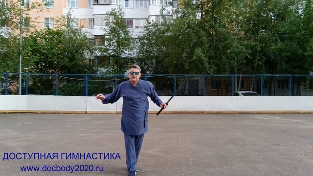 Упражнения с пластиковым мечом Катана (4)