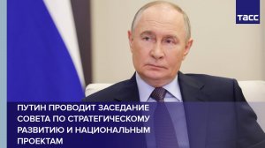 Путин проводит заседание Совета по стратегическому развитию и национальным проектам