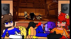 Реакция персонажей FapNAF на Stickman vs Bendy and the Ink Machine Chapter 4 | A