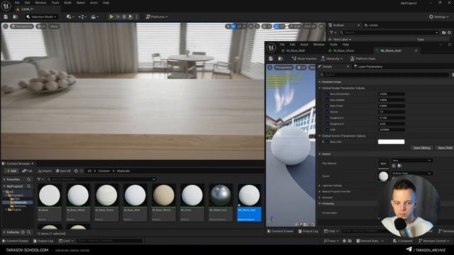 Материалы в Unreal Engine для начинающих. Большой урок