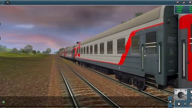 2ТЭ10В-4481 С пассажирским поездом в Trainz Simulator Android смотреть онлайн