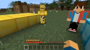 лаки блоки Жителя против лаки блоки Компота в Майкраф?