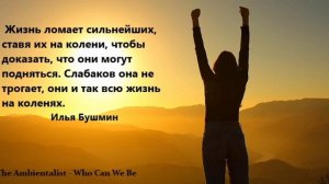 The Ambientalist - Who Can We Be