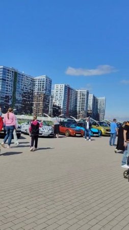 встреча кабриоводов в моменте