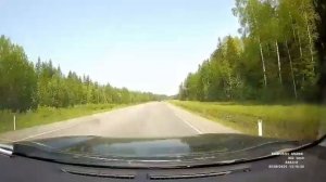 У поселка Пудожгорский в Карелии, 5 июня. |Дураки на дорогах | ДТП на видеорегистратор