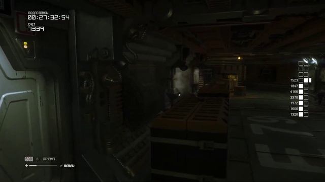 Отчаянный побег от чужого пугает до смерти Alien Isolation Runn смотреть онлайн