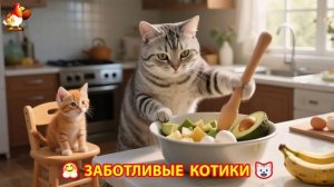 Заботливые котики спешат на помощь (54)