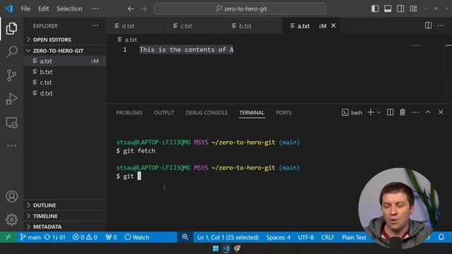 23. Pulling changes from GitHub