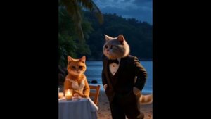 Мася подготовил романтический ужин на берегу моря