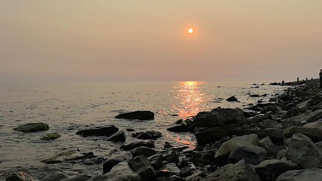 Закат на море.Анапа.Высокий берег