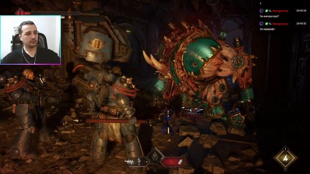 ВНЕЗАПНОЕ ПОЯВЛЕНИЕ ДРЕДНОУТА в Warhammer 40 000: Space Marine 2 смотреть онлайн