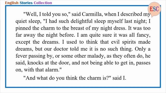 Learn English Through Story - Carmilla by Sheridan Le Fanu