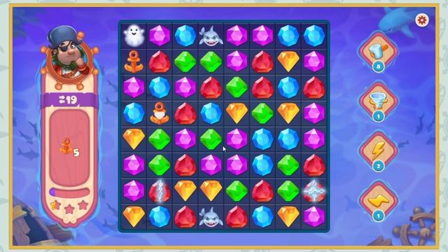 Как пройти уровень 991 игры Сокровища Пиратов смотреть онлайн