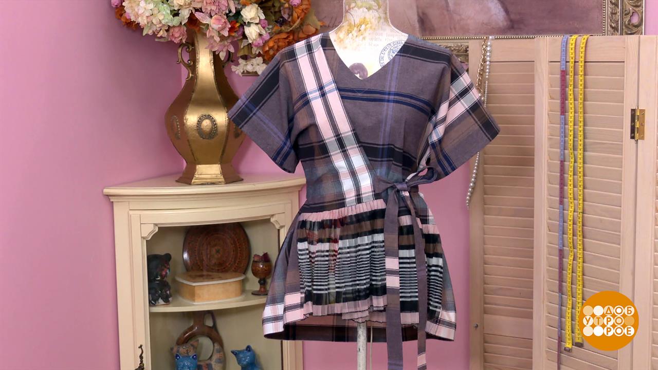 Блуза в восточном стиле от Ольги Никишичевой. Доброе утро. Суббота. Фрагмент выпуска от 07.06.2025