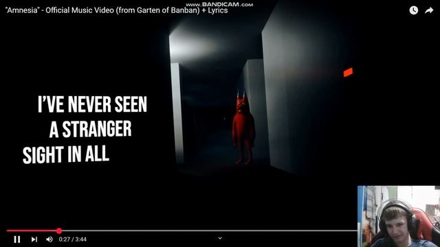 "Amnesia" - Official Music Video (from Garten of Banban) + Lyrics | Реакция на Euphoric Br смотреть онлайн