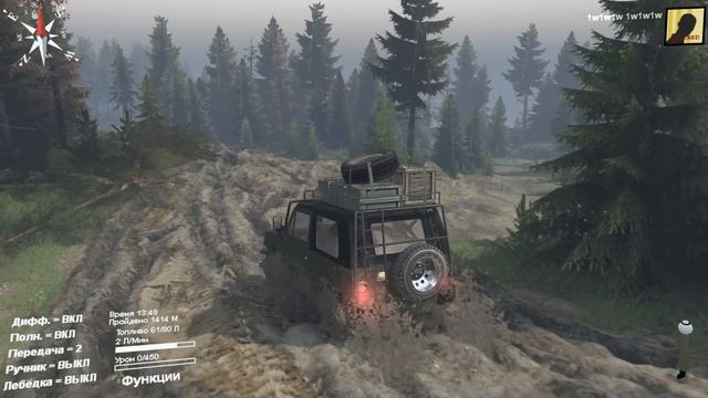 SpinTires v03 03 16 Ваз 2122 Река смотреть онлайн