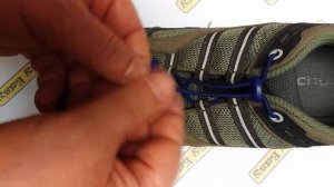 Завязка эластичных шнурков для обуви