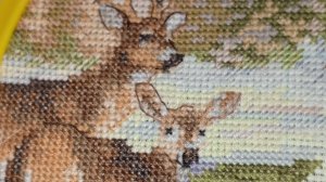 Вышивка от Катюши/У лесного озера - вышивка в работе