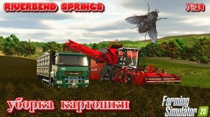 🙂УБОРКА КАРТОШКИ НАЧАЛАСЬ FS25 Riverbend Springs #fs25