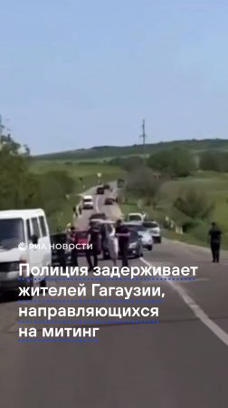 Полиция задерживает жителей Гагаузии, направляющихся на митинг