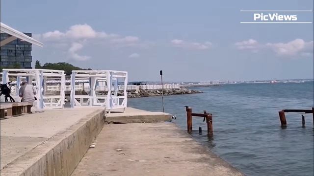 Анапа сегодня 7 июня 2025. Пляж Высокий Берег. Чёрное море. Отдых и погода в Анапе сейчас