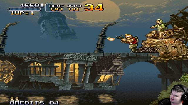 Прохождение ретро-игры METAL SLUG (МЕТАЛ СЛАГ/МЕТАЛЛИЧЕСКИ смотреть онлайн