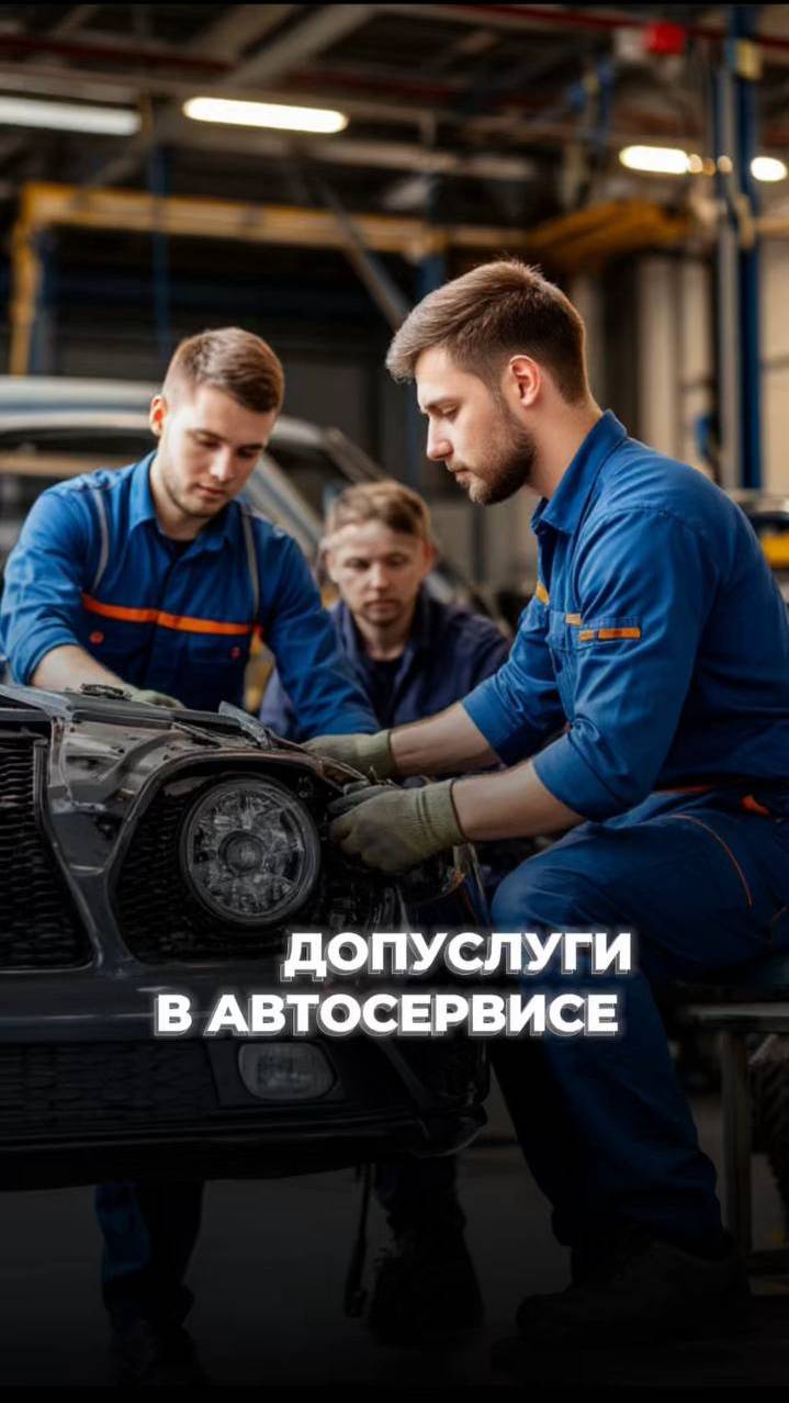 Продажа допуслуг в автосервисе