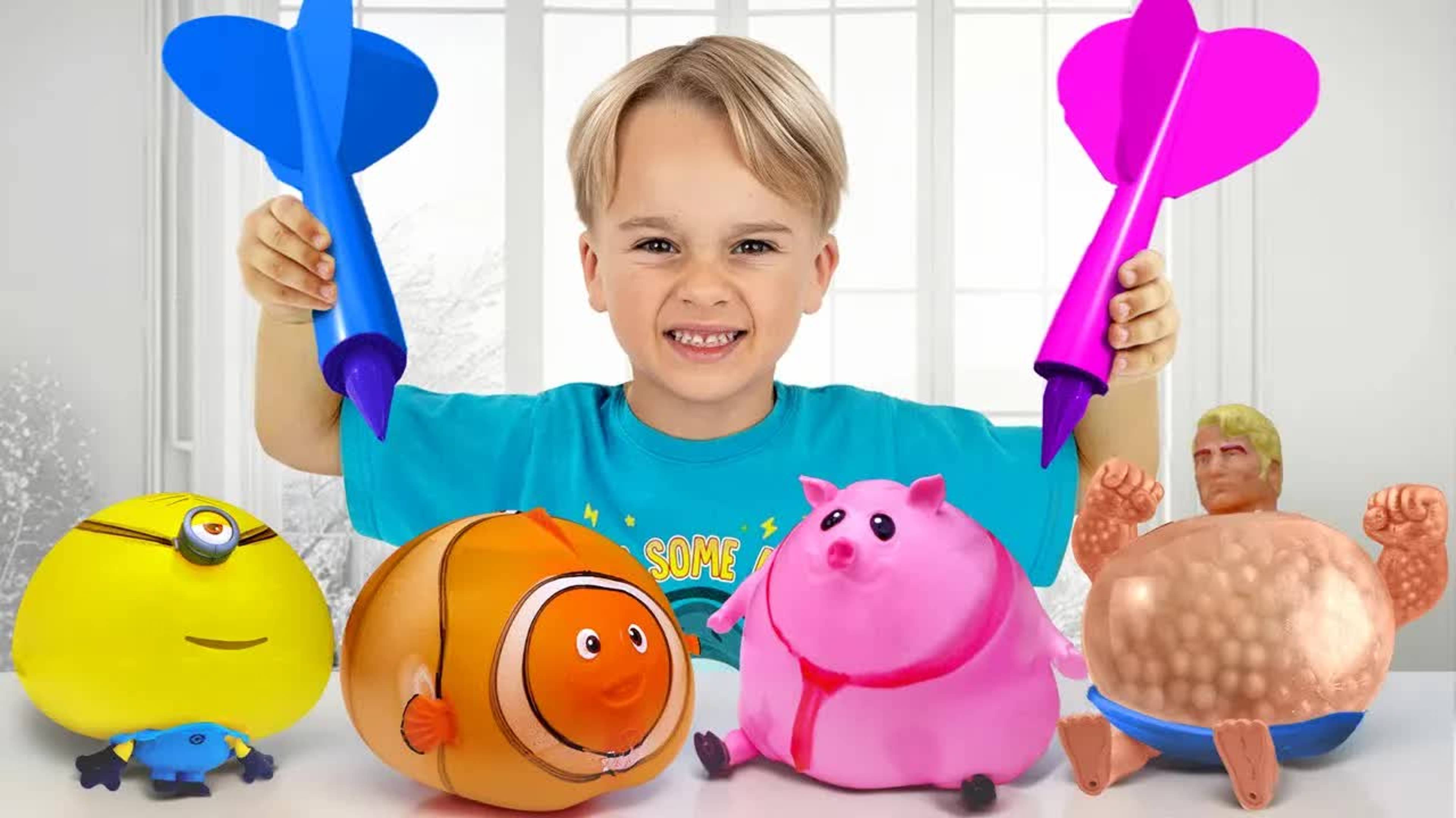 Надуваем игрушки, пока они не лопнут - Веселые эксперименты для детей